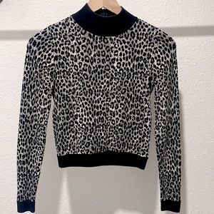 Michael Kors cheetah print long sleeve